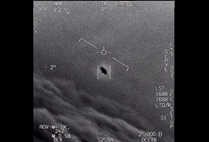 Still taken from US Navy Gimbal video